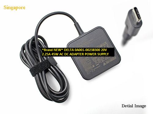 *Brand NEW*45W 20V 2.25A DELTA 0A001-00238300 AC DC ADAPTER POWER SUPPLY